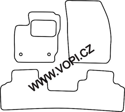 Autokoberce Ford Tourneo Courier 06/2014 -  Perfectfit (1482)